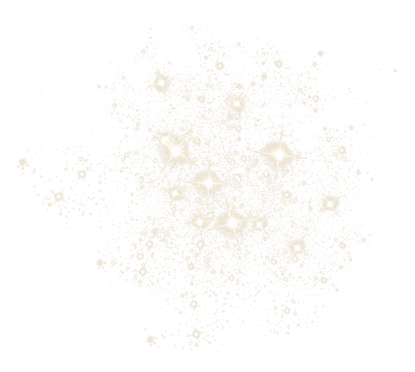 White Glitter Shining Stars 